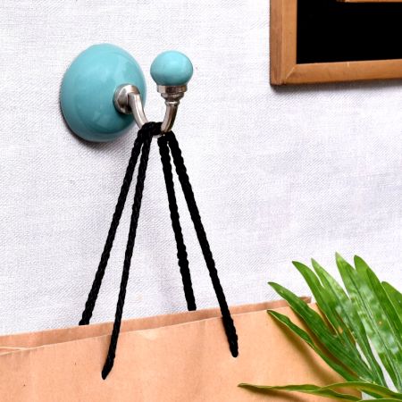 Solid Sea Green Wall Hook